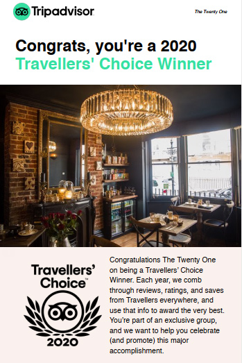 Trip Advisor Award 2020